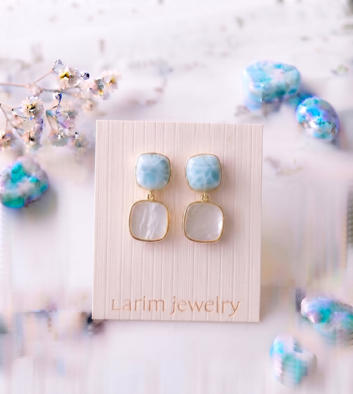 Aretes Bloques de Mar